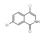 7-溴-4-氯异喹啉-1(2H)-酮结构式