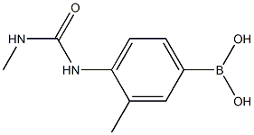 3-methyl-4-(3-methylureido)phenylboronic acid Structure