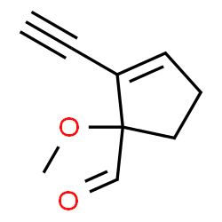 2-Cyclopentene-1-carboxaldehyde, 2-ethynyl-1-methoxy- (9CI)结构式