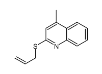 4-methyl-2-prop-2-enylsulfanylquinoline结构式