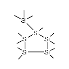 trimethylsilylnonamethylcyclopentasilane Structure