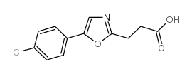 5-(4-Chlorophenyl)oxazole-2-propionic acid Structure