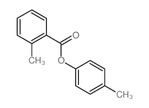 Benzoic acid,2-methyl-, 4-methylphenyl ester structure