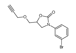 3-(3-Bromophenyl)-5-[(2-propynyloxy)methyl]oxazolidin-2-one Structure