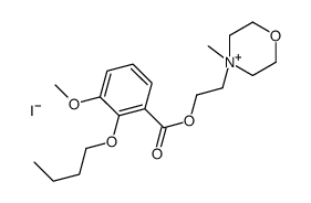 2-(4-methylmorpholin-4-ium-4-yl)ethyl 2-butoxy-3-methoxybenzoate,iodide结构式