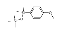 1-(4-methoxyphenyl)-1,1,3,3,3-pentamethyldisiloxane结构式