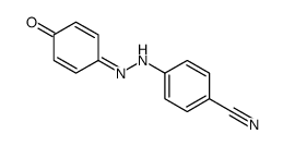 4-[2-(4-oxocyclohexa-2,5-dien-1-ylidene)hydrazinyl]benzonitrile结构式