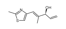 (S,E)-2-methyl-1-(2-methylthiazol-4-yl)penta-1,4-dien-3-ol结构式