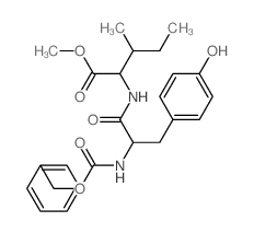 L-Isoleucine,N-[N-[(phenylmethoxy)carbonyl]-L-tyrosyl]-, methyl ester (9CI) structure