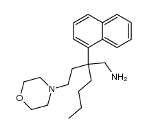2-(2-morpholin-4-yl-ethyl)-2-naphthalen-1-yl-hexylamine Structure