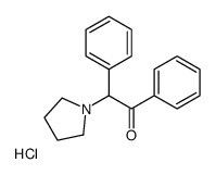 1,2-diphenyl-2-pyrrolidin-1-ium-1-ylethanone,chloride Structure