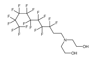2,2'-[(3,3,4,4,5,5,6,6,7,7,8,8,9,9,10,10,10-heptadecafluorodecyl)imino]bisethanol结构式