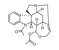 (17R)-1-Acetyl-19,20-didehydro-17,18-epoxycuran-17-ol acetate结构式