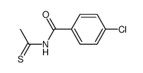 N-thioacetyl-4-chlorobenzamide结构式