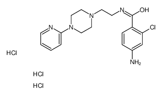 4-amino-2-chloro-N-[2-(4-pyridin-2-ylpiperazin-1-yl)ethyl]benzamide,trihydrochloride结构式