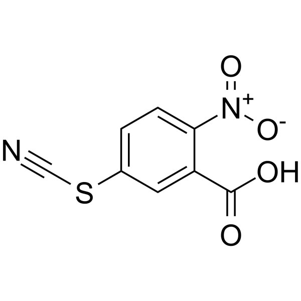 2-Nitro-5-thiocyanatobenzoic Acid Structure
