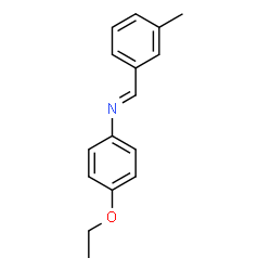 (4-ethoxyphenyl)(3-methylbenzylidene)amine Structure
