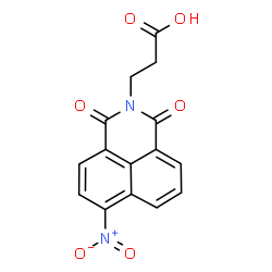 3-(6-nitro-1,3-dioxo-1H-benzo[de]isoquinolin-2(3H)-yl)propanoic acid结构式
