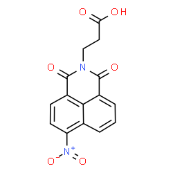 3-(6-nitro-1,3-dioxo-1H-benzo[de]isoquinolin-2(3H)-yl)propanoic acid structure