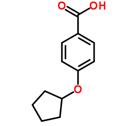 4-(Cyclopentyloxy)benzoic acid结构式