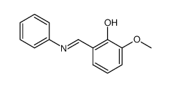 N-(2-hydroxy-3-methoxybenzylidene)aniline结构式
