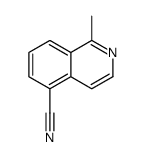 1-Methyl-5-isoquinolinecarbonitrile结构式