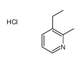 3-ethyl-2-methylpyridine,hydrochloride结构式