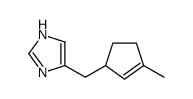 1H-Imidazole,4-[(3-methyl-2-cyclopenten-1-yl)methyl]- (9CI)结构式