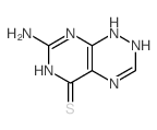 Pyrimido[5,4-e]-1,2,4-triazine-5(1H)-thione,7-amino-2,6-dihydro- Structure
