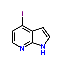 4-碘-7-氮杂吲哚结构式