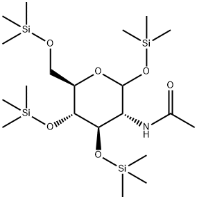 2-Acetylamino-1-O,3-O,4-O,6-O-tetrakis(trimethylsilyl)-2-deoxy-D-glucopyranose picture