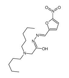 5-Nitro-2-furaldehyde (dipentylaminoacetyl)hydrazone structure