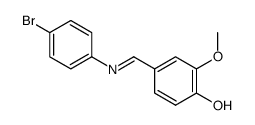 3-methoxy-4-hydroxybenzal-4-bromoaniline Structure