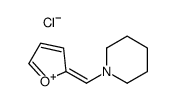 1-(furan-2-ylmethylidene)piperidin-1-ium,chloride结构式