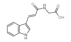 INDOLE-3-ACRYLOYLGLYCINE结构式