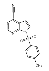 1H-Pyrrolo[2,3-b]pyridine-4-carbonitrile, 1-[(4-methylphenyl)sulfonyl]- structure