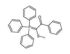 2-(methylthio)-1-phenyl-2-(triphenyl-5-phosphanylidene)ethan-1-one Structure