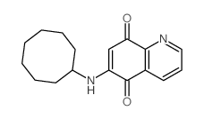 5,8-Quinolinedione,6-(cyclooctylamino)- Structure