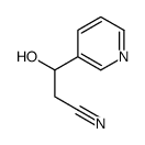 3-Pyridinepropanenitrile,beta-hydroxy-(9CI) Structure