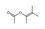 3-methylbut-2-en-2-yl acetate结构式