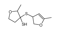 3-[(2,3-dihydro-5-methyl-3-furyl)thio]tetrahydro-2-methylfuran-3-thiol结构式