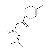 6-methyl-2-[(1R)-4-methylcyclohex-3-en-1-yl]hepta-1,5-dien-4-one Structure