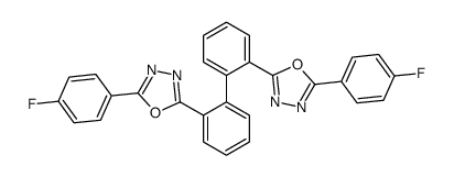 2-(4-fluorophenyl)-5-[2-[2-[5-(4-fluorophenyl)-1,3,4-oxadiazol-2-yl]phenyl]phenyl]-1,3,4-oxadiazole结构式