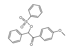 2-(4-methoxyphenyl)-2-oxo-1-phenylethyl benzenesulfonate Structure