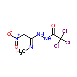 2,2,2-Trichloro-N'-[(1E)-N-methyl-2-nitroethanimidoyl]acetohydrazide结构式