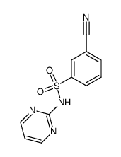 3-cyano-benzenesulfonic acid pyrimidin-2-ylamide结构式