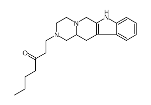 1-(3,4,6,7,12,12a-hexahydropyrazino[1',2':1,6]pyrido[3,4-b]indol-2(1H)-yl)heptan-3-one Structure