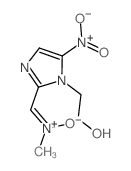 [1-(2-hydroxyethyl)-5-nitro-imidazol-2-yl]methylidene-methyl-oxido-azanium Structure