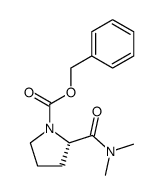 (S)-benzyl 2-(dimethylcarbamoyl)pyrrolidine-1-carboxylate结构式