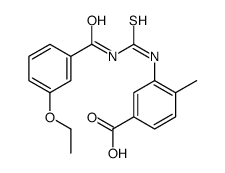 3-[(3-ethoxybenzoyl)carbamothioylamino]-4-methylbenzoic acid结构式